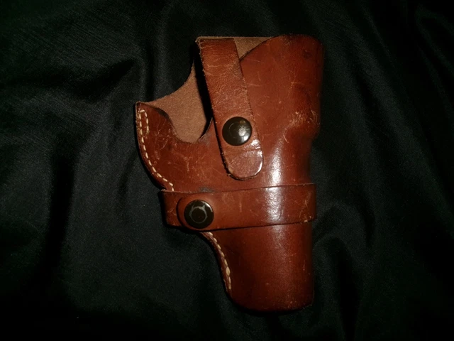 Vintage J C Higgins Leather Holster 10760 Open Revolver
