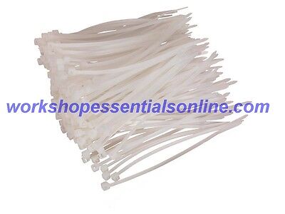 2.5MM Natural NYLON ZIP TIE Wraps multiuso Fascette Confezione Da 100 100MM 