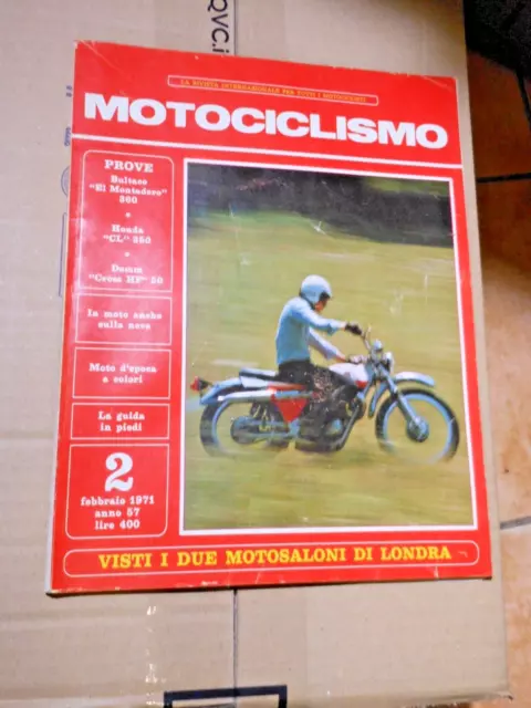 Motociclismo 2 febbraio 1971 Bultaco El Montadero 360 Honda CL 350 Demm HF 50