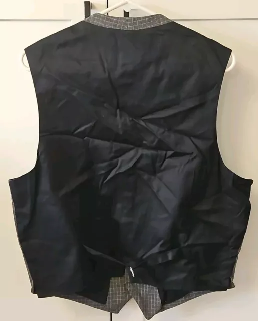 VINTAGE BANANA REPULIC Checkard Gray Vest Mens Size Medium $35.00 ...