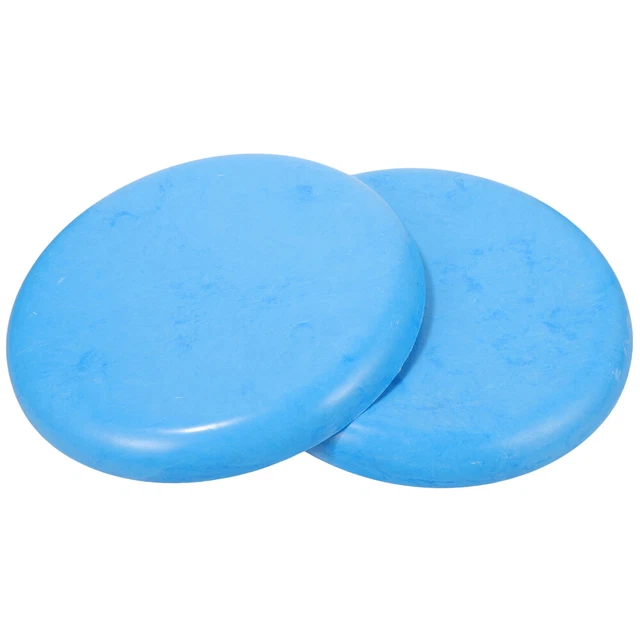Juego de 2 accesorios de repuesto de taburete plástico silla redonda silla de bar asiento azul