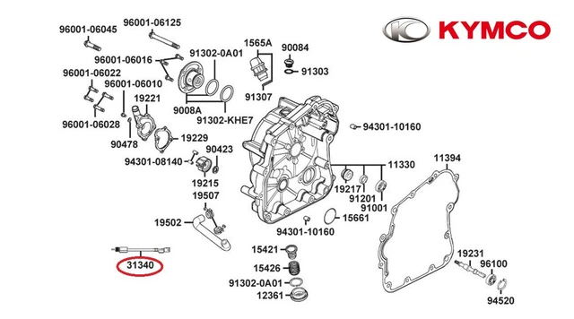 Neuf Oem Kymco Capteur De Compteur Mxu 300 T3B (20-21)