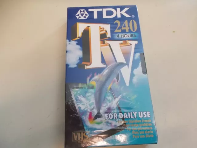 TDK VHS E-240TVED, Video Cassette, New, #K- 239-7