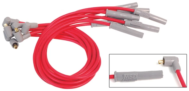 MSD 31949 Super Conductor Spark Plug Wire Set, 4 Cyl., 22R
