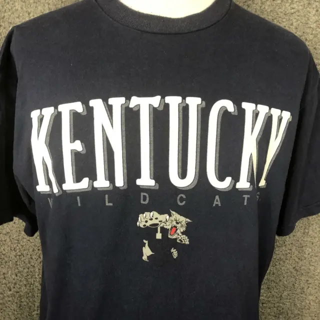 Kentucky Wildcats NCAA Men's Blue Short Sleeve Graphic T-shirt XL
