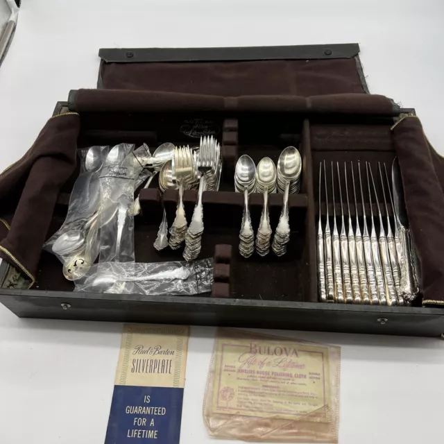 Reed & Barton Silverplate Flatware Set, Beautiful Condition, JL