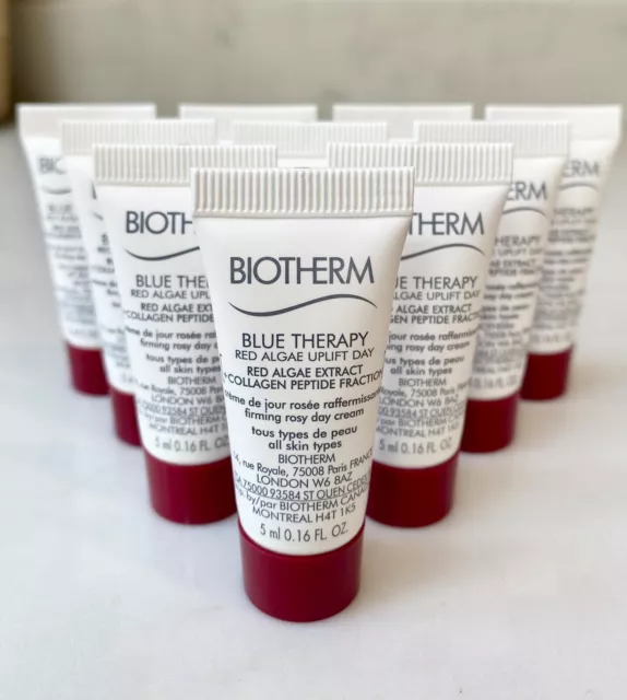 10 x 5 ml Biotherm Blue Therapy Red Algas Uplift Day, Reafirmante Rosy Day Crema 50 ml