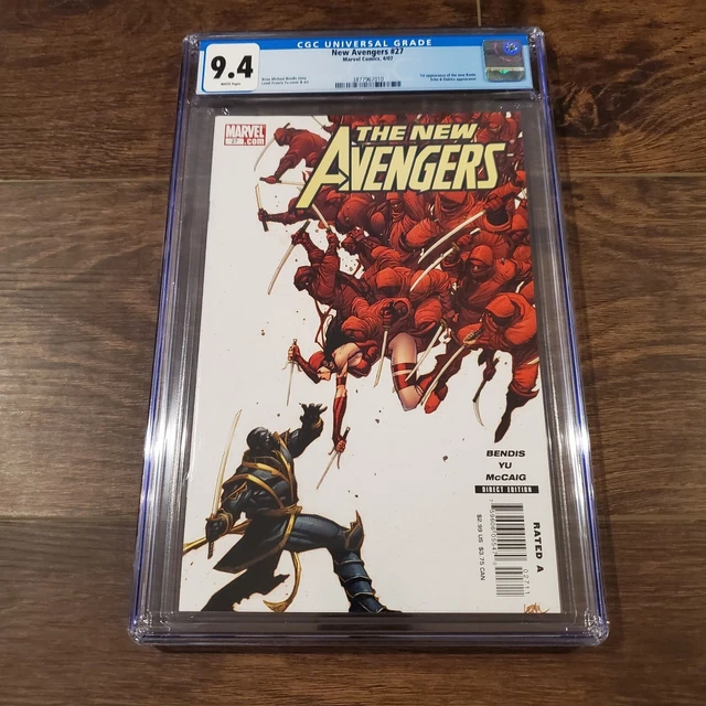 New Avengers #27 (2007) Marvel CGC 9.4 White 1st Appearance of Ronin Comic Key