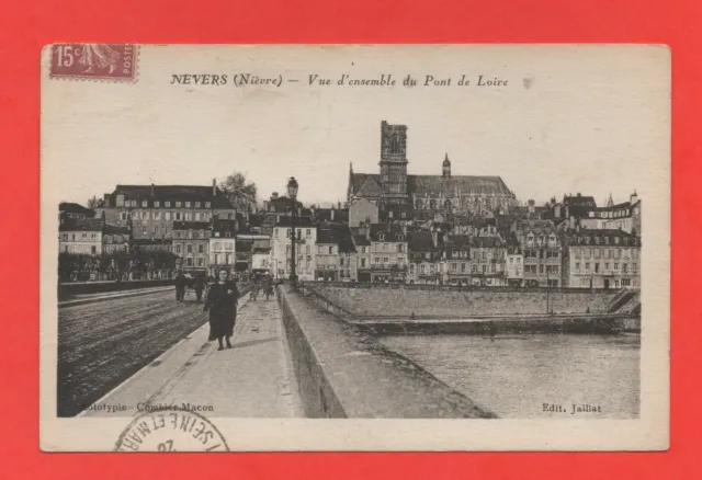 NEVERS - Vue d'ensemble du Pont de Loire  (B7484)