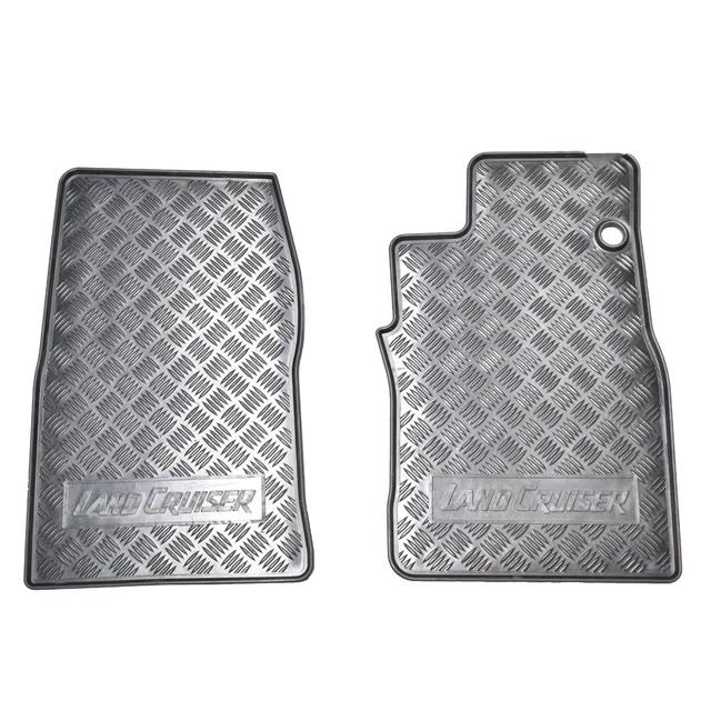 GENUINE TOYOTA LANDCRUISER 70 Series Front Rubber Floor Mats Aug 2002