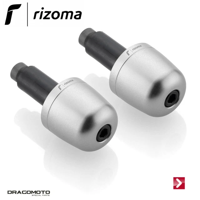 Embouts De Guidon Rizoma MA532A Argent Pour Ducati Streetfighter V2 955 2022 - Neufs