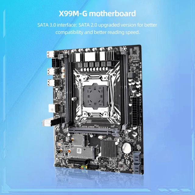 X99M-G COMPUTER MOTHERBOARD 4 DDR4 PC Main Board M.2 WIFI Interface PCI ...