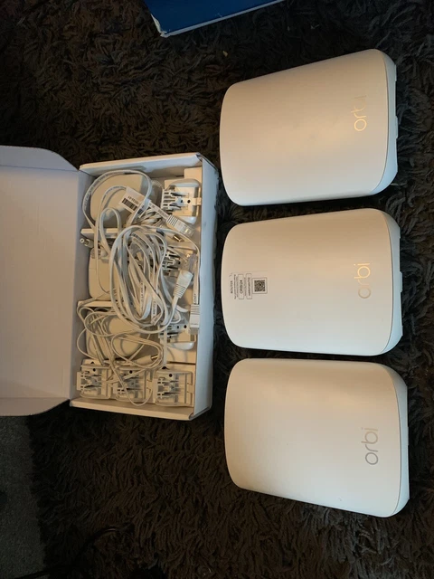 NETGEAR Orbi RBK353 AX1800 1.8Gbps Router + 2 Satellites Dual-Band WiFi Mesh...