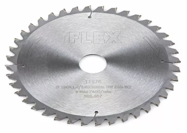 Flex Standard Hoja de Sierra D190x1, 6/1 , 0x30 Hw Z40 / 5° Wz 503.657