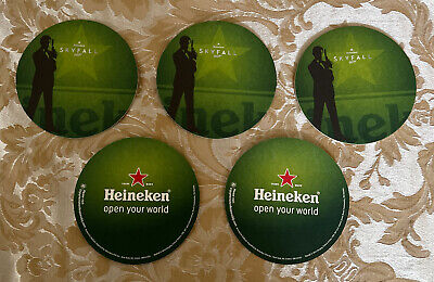 Heineken Cool 2012 Beer Brewery Coaster ~ HEINEKEN brewery ~ SKYFALL James Bond Movie 007 
