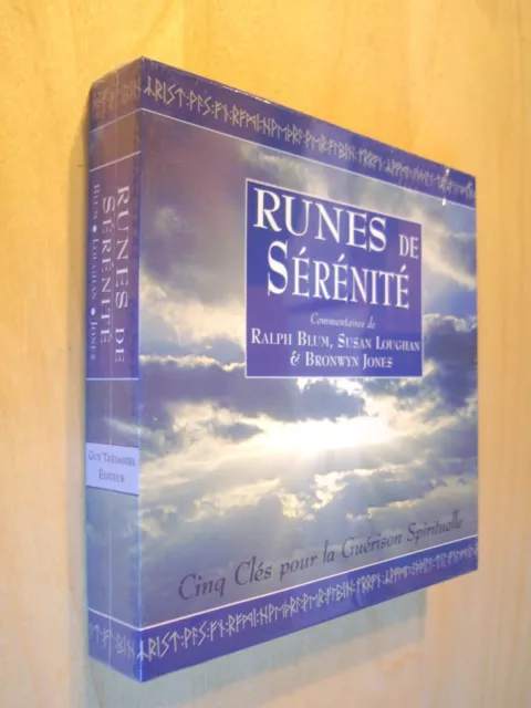 Runes de sérénité Coffret Cinq Clés pour la Guérison spirituelle Livre + Pierres