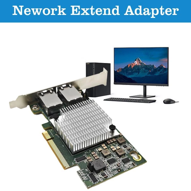 Scheda Di Rete PCI-E 10G Dual Port RJ45 - Controller X540-T2, Compatibile Con Windows/Linux/VMware, Con Dissipatore - Foto 3