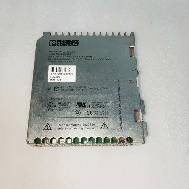 Phoenix Contact Trio-ps/1ac/24dc/2.5 Rev 03 Trio Alimentazione Elettrica