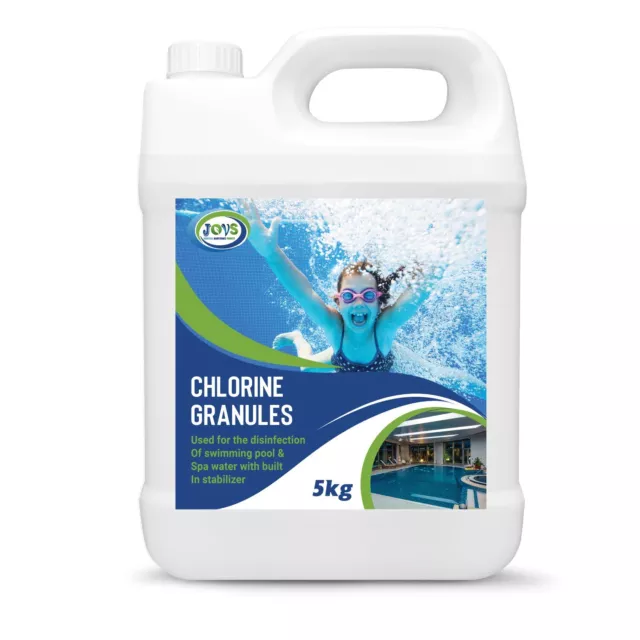 Chemical Stabilised Chlorine Granules  Swimming Pools Hot Tubs Spas Tub 1kg 5kg