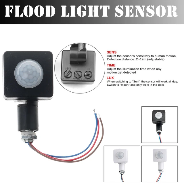 AUTOMATIC INFRARED PIR Motion Sensor Switch for LED Light Outdoor £5.03