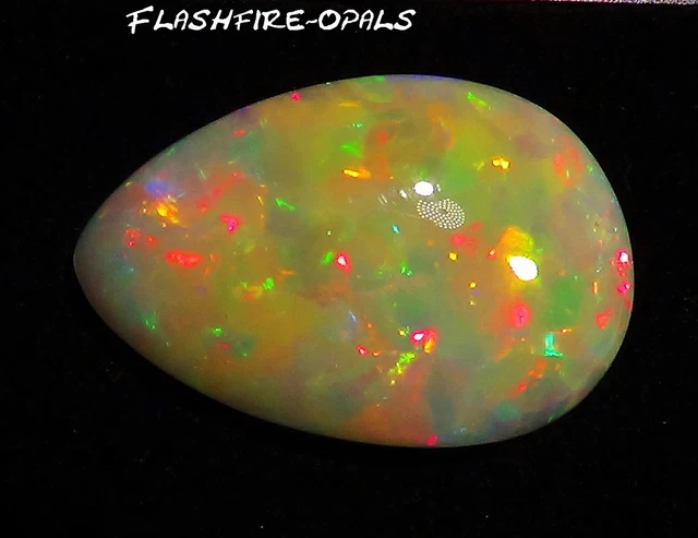 24,5ct Gigantesques Gemme Welo Opale Brillance 5+ Rouge / Gold-Grün Video