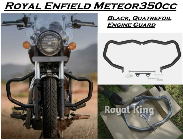 Meteor Guard ROYAL ENFIELD METEOR 350 Quatrefoil Engine Guard £79.04 - PicClick UK
