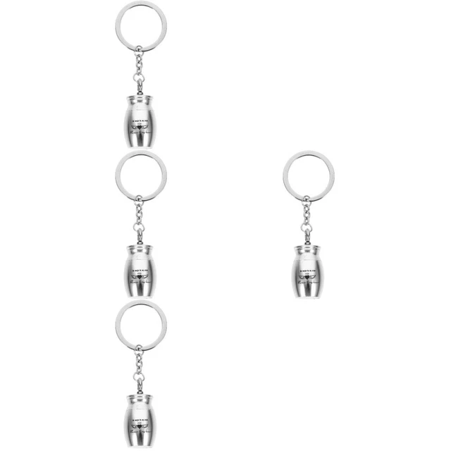 4 Pezzi Ciondolo Chiave Urna Collana Urne per Ceneri Keepsake Cilindro Oro
