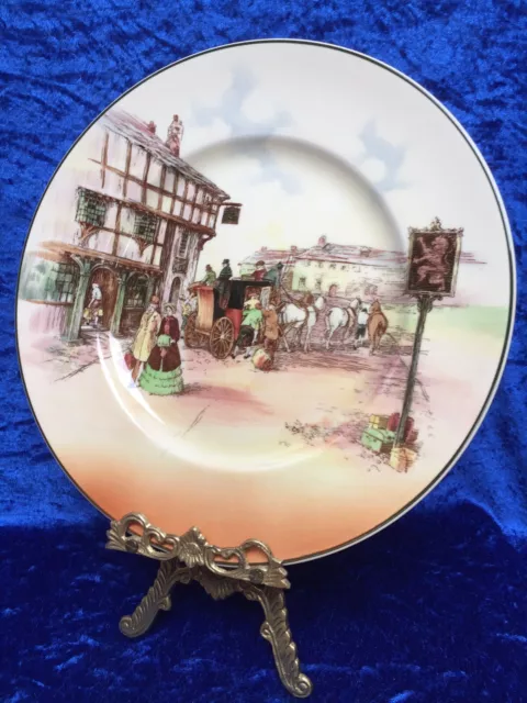 Royal Doulton Series Ware 'Old English Coaching Scenes' 10.25 Plate D6393 Exc