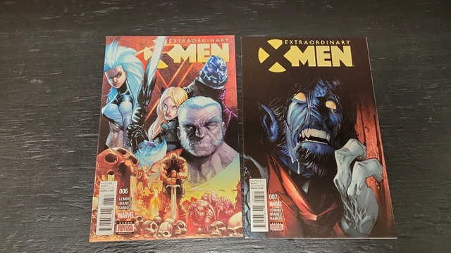 2016 Marvel Comics Lot Of (7) Extraordinary X-Men #1-7 Nm Set Logan Storm Iceman 4