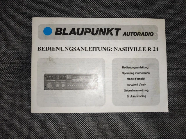 Blaupunkt Nashville R 24 Radio Beschreibung Bedienungsanleitung Autoradio