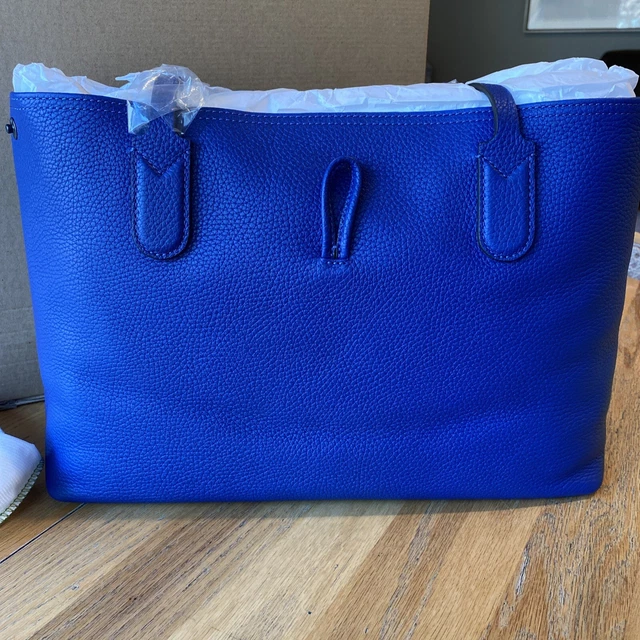 AUTH NWT $ 640 Longchamp Roseau Essential Medium Leather Tote In Cobalt Blue