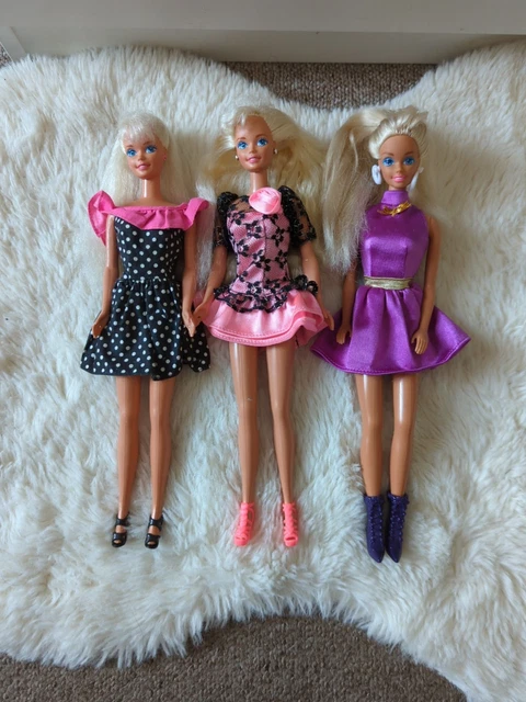 VINTAGE 90'S BARBIE Blue Dress £1.65