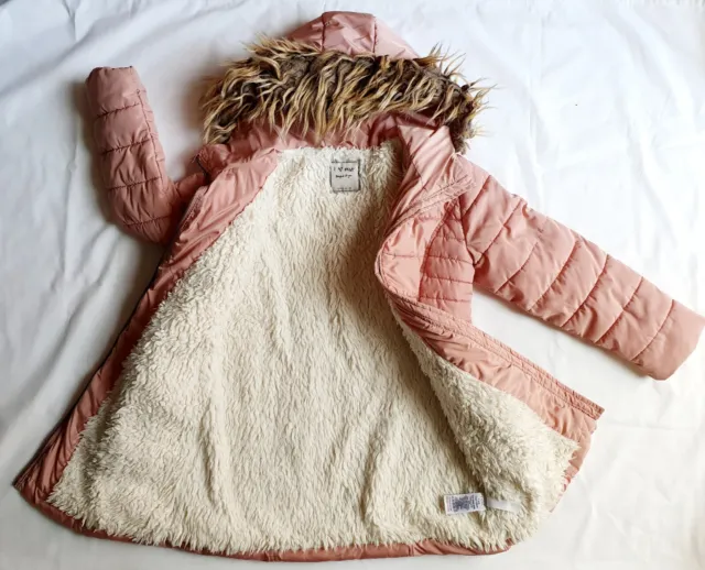 NEXT GIRL'S 7 YRS  Cm PINK WINTER PADDED COAT GOOD USED CONDITION