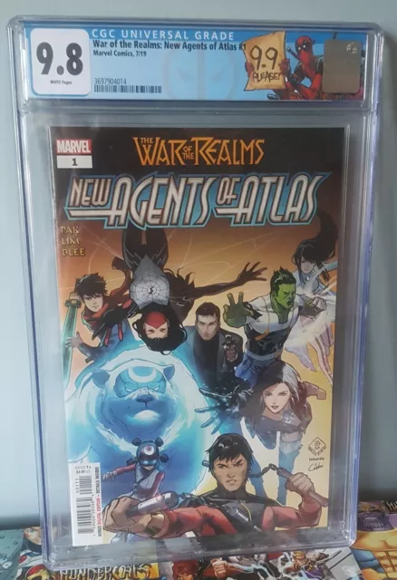 New Agents of Atlas 1, CGC 9.8, In MCU Soon, First App. of New Agents of Atlas
