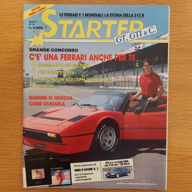 STARTER - n. 14/1988 - Ferrari 208 GTS / Fiat 124 Spider Abarth / PHOTO D'AUTORE