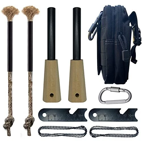 Fire Starter Survival Tool, Flint and Steel Magnesium Ferro Rods Fire ...