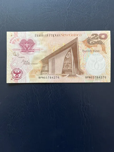Papua New Guinea Kina 20 Denomination Bank Note. Ideal For Collection