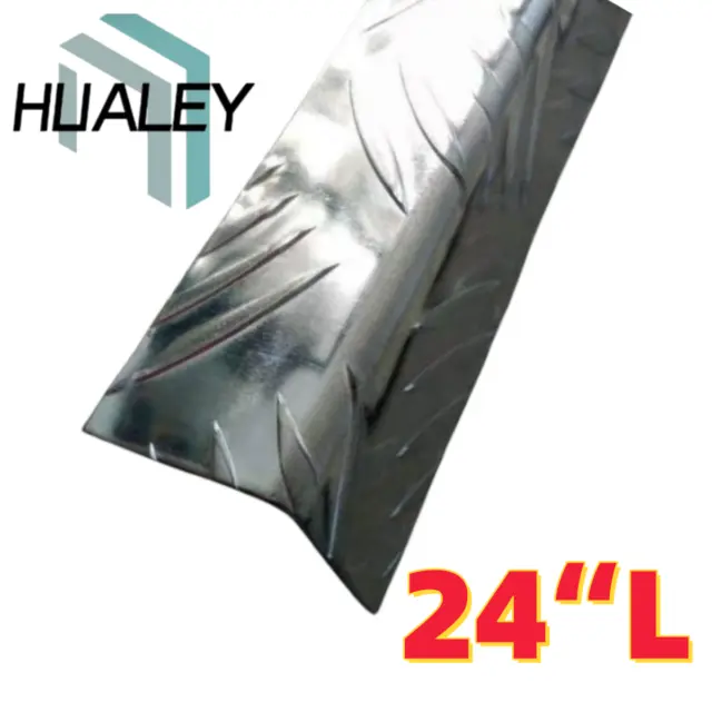 1" X 1" X 24" Wall Edge Corner Guard Angle .063 Aluminum Diamond Plate