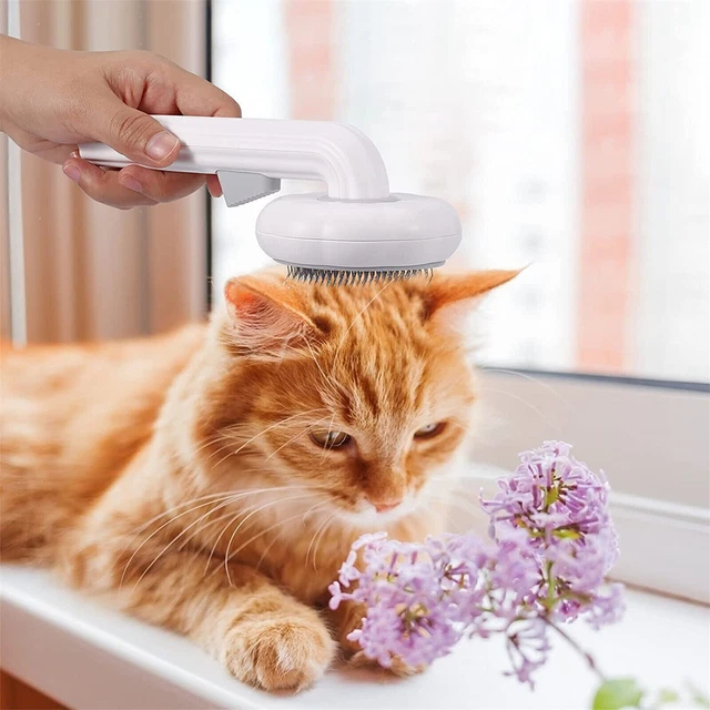 Pet Hair Remover Dog Cat Comb Grooming Massage Deshedding Self Cleaning Brush 11