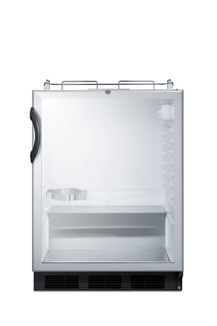 Summit SBC56GBINKADA 24"W 5.5 Cu. Ft. Built-In Beer Kegerator - Stainless Steel
