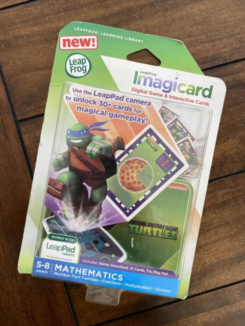 LeapFrog Imagicard Teenage Mutant Ninja Turtles Math Learning Game For 5-8 years