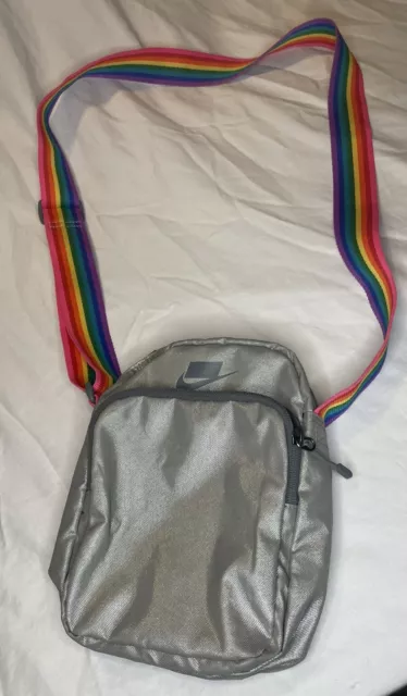 NIKE HERITAGE BETRUE Small Items Bag LGBT Ltd Ed Rainbow Swoosh