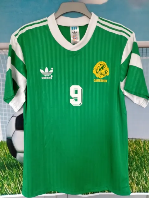 Milla Cameroon Football Shirt 1990-1992  World Cup 1990 Italia 90 Size Large 42"