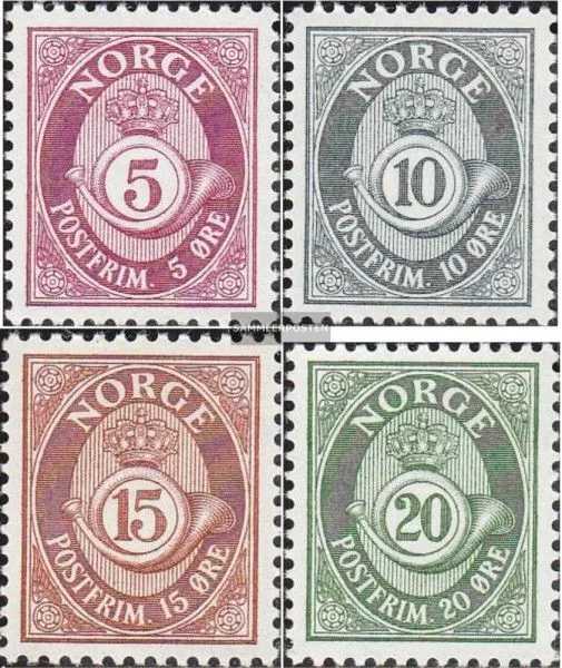 Norwegen 478x-481x (kompl.Ausg.) postfrisch 1962 Freimarken: Posthorn