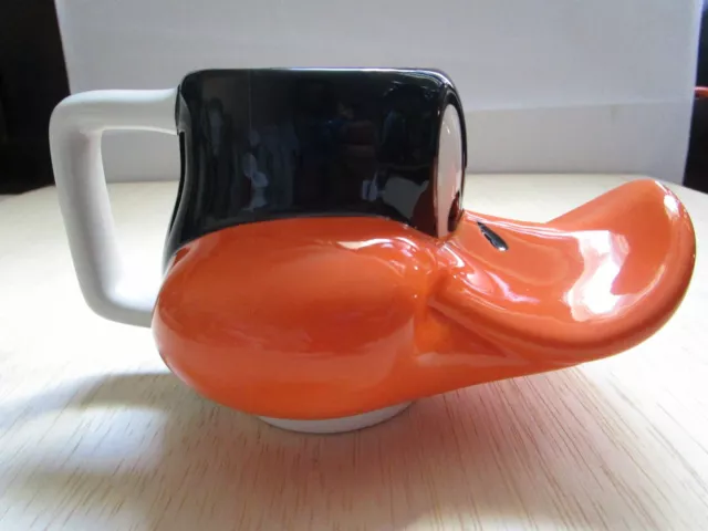 Looney Tunes Daffy Duck Coffee Mug 3D Ceramic Cup Warner Bros Six Flags 3