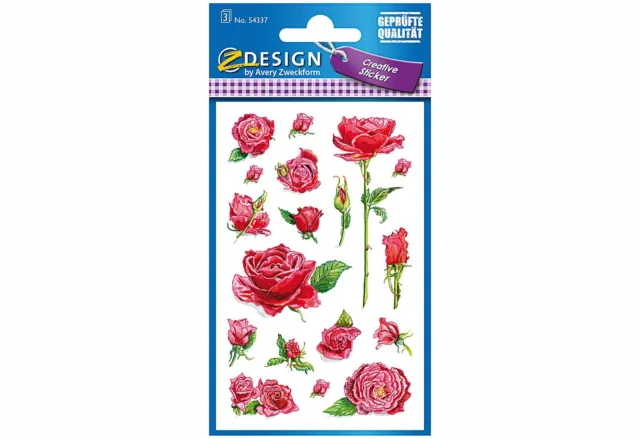 AVERY Zweckform Flower Sticker Rosen 54337