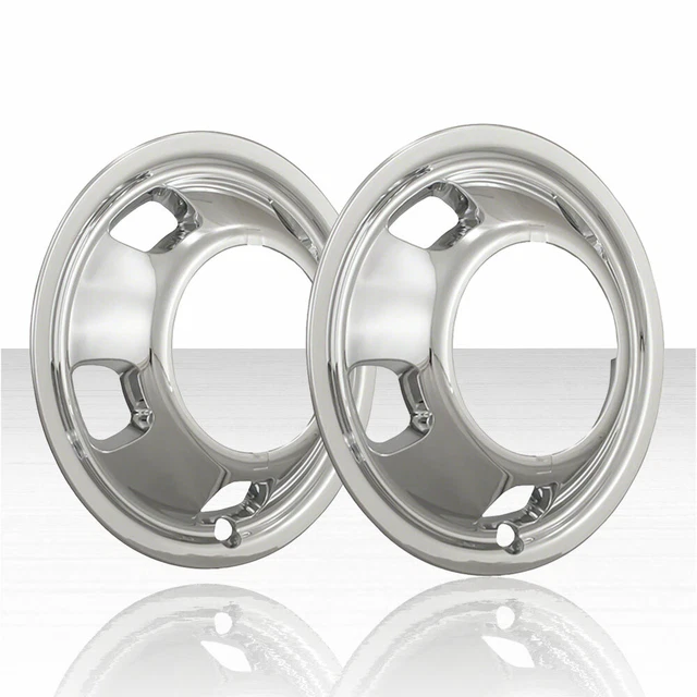 2 FRONT FOR DODGE RAM 3500 0318 Chrome 17" Dual Wheel Simulators