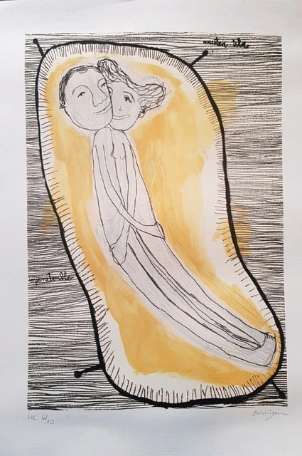 Obra gráfica original de Eva Armisén en buen estado - Nuestra isla, impenetrable