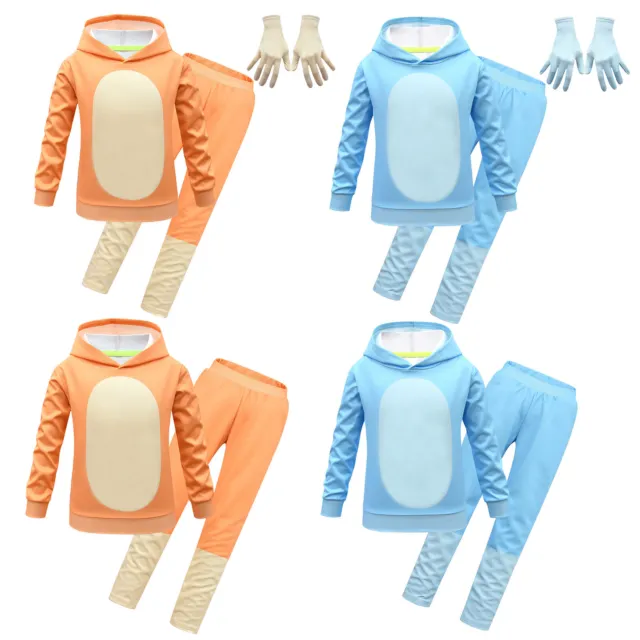 Kids Boys Anime Cosplay Stage Hooded Costume Sweatshirt Holiday Set Long Sleeve