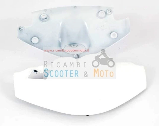 En couverture du guidon Couple original Malaguti F 10 97 Blanc 07128472**